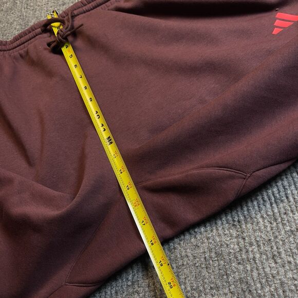 adidas Men Size 4XL Essentials Colorblock Pants Fleece Joggers Aurora Ruby NEW - Picture 10 of 11